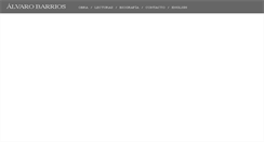 Desktop Screenshot of alvarobarrios.com
